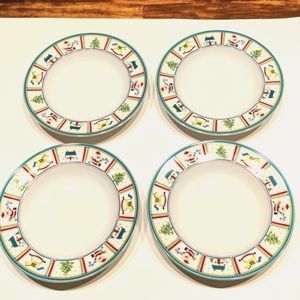Studio Nova Holiday Charm set of 4 Soup plates